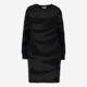 Black Chenille Detail Midi Dress - Image 1 - please select to enlarge image