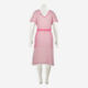 Pink & White Striped Knit Dress - Image 2 - please select to enlarge image