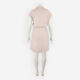 Taupe & White Striped Dress  - Image 2 - please select to enlarge image