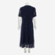 Navy Lace Floral Midi Dress - Image 2 - please select to enlarge image