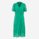 Green Floral Lace Midi Dress - Image 1 - please select to enlarge image