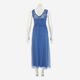 Blue Sheer Pattern Maxi Dress - Image 2 - please select to enlarge image