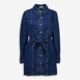 Blue Denim Midi Dress  - Image 1 - please select to enlarge image