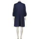 Navy Blue Patterned Dress - Image 2 - please select to enlarge image