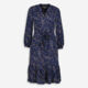 Blue Polkadot Midi Dress  - Image 1 - please select to enlarge image