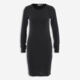 Charcoal Long Sleeve Dress - Image 1 - please select to enlarge image