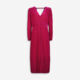 Pink Ally Velvet Midi Dress - Image 1 - please select to enlarge image