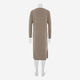 Brown Cashmere Blend Knit Dress - Image 2 - please select to enlarge image