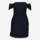 Navy Ruffle Cocktail Dress - Image 1 - please select to enlarge image