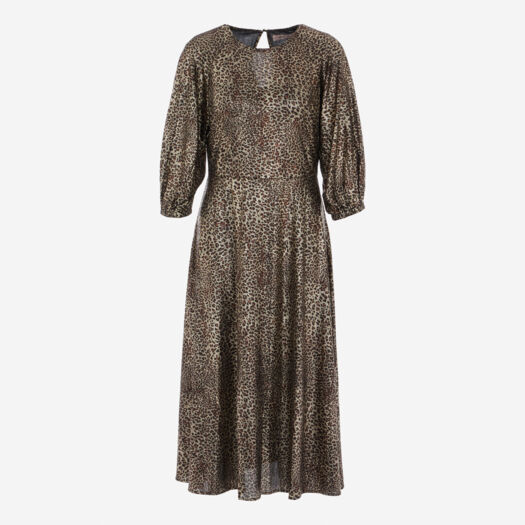 Gold Tone Animal Pattern Dress - Image 1 - please select to enlarge image