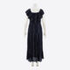 Black Silver Striped Flow Midi Dress - Image 2 - please select to enlarge image