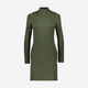 Green Ribbed Jumper Dress - Image 1 - please select to enlarge image