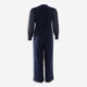 Navy Mesh Sleeve Jumpsuit  - Image 2 - please select to enlarge image