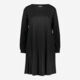 Black Pleated Dress - Image 1 - please select to enlarge image