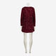 Red Velvet Sequin Midi Dress - Image 2 - please select to enlarge image