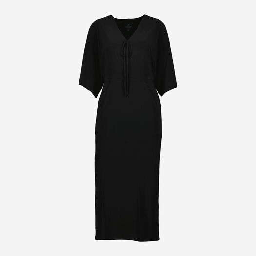 Black Jersey Dolman Maxi Dress - Image 1 - please select to enlarge image