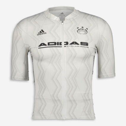 White & Grey Cycling Top - Image 1 - please select to enlarge image