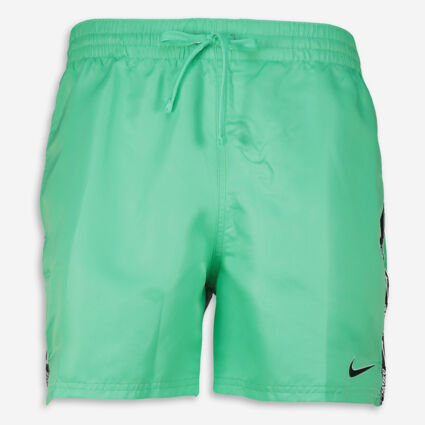 Green Drawstring Swim Shorts - Image 1 - please select to enlarge image