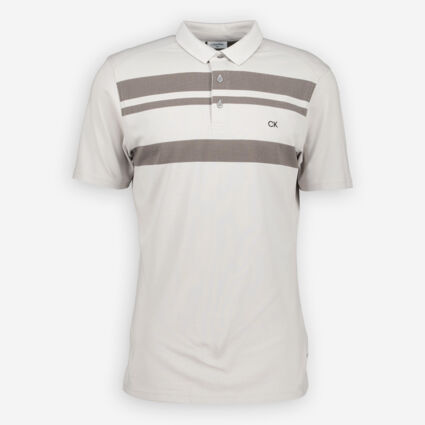 Light Grey Golf Polo Shirt - Image 1 - please select to enlarge image