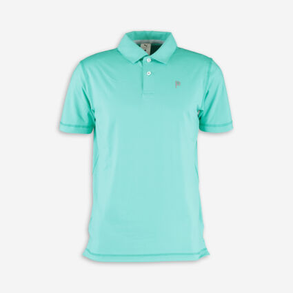 Green Branded Polo Shirt - Image 1 - please select to enlarge image