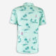 Green Tropical Boats Polo Shirt   - Image 2 - please select to enlarge image