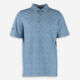 Blue Patterned Polo Shirt - Image 1 - please select to enlarge image