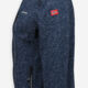 Blue Marl Zip Up Fleece - Image 3 - please select to enlarge image