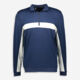 Navy Striped Zip Neck Jumper - Image 1 - please select to enlarge image