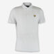 White Jacquard Polo Shirt - Image 1 - please select to enlarge image