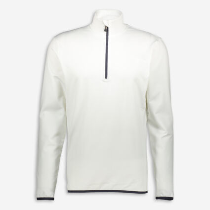 Off White Tech Zip Top - Image 1 - please select to enlarge image