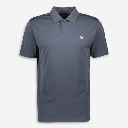 Navy Jersey Polo Shirt - Image 1 - please select to enlarge image
