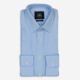 Blue Dobby Textured Shirt        - Image 1 - please select to enlarge image