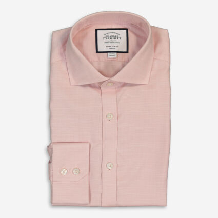 Pink Extra Slim Fit Shirt  - Image 1 - please select to enlarge image