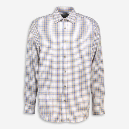Natural & Multi Check Country Shirt - Image 1 - please select to enlarge image
