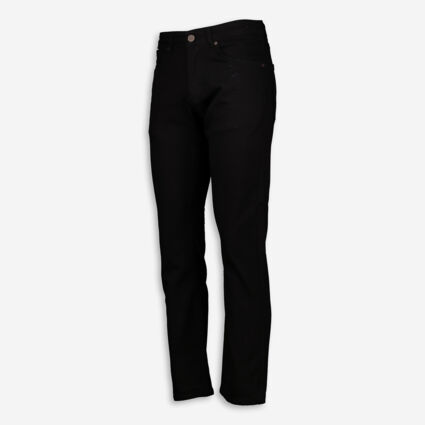 Black Brad Regular Stretch Jeans - Image 1 - please select to enlarge image