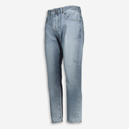 Blue Denim Tapered Jeans - Image 1 - please select to enlarge image