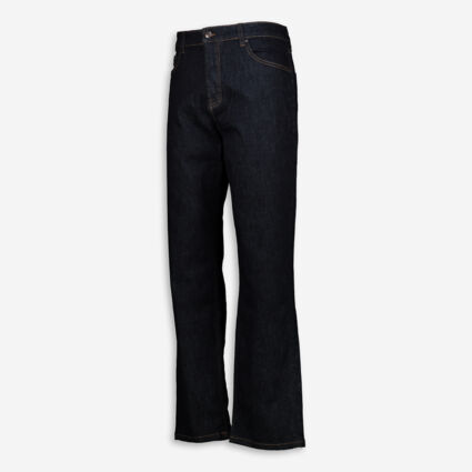 Blue Denim Tapered Fit Jeans - Image 1 - please select to enlarge image