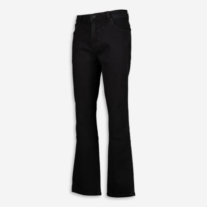 Black Authentic Straight Jeans  - Image 1 - please select to enlarge image