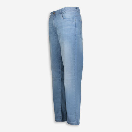 Blue Straight Fit Jeans   - Image 1 - please select to enlarge image