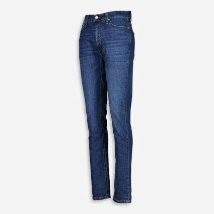 Blue Wash Effect Reed Slim Fit Jeans - Image 1 - please select to enlarge image