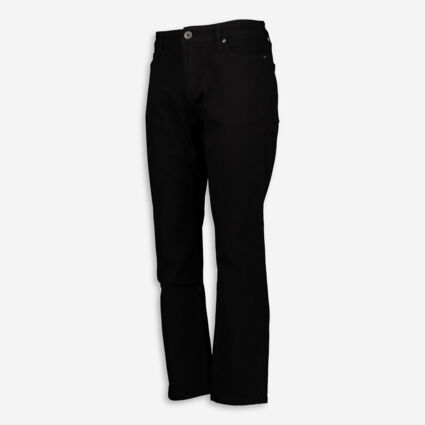 Black Slim Tapered Straight Jeans  - Image 1 - please select to enlarge image