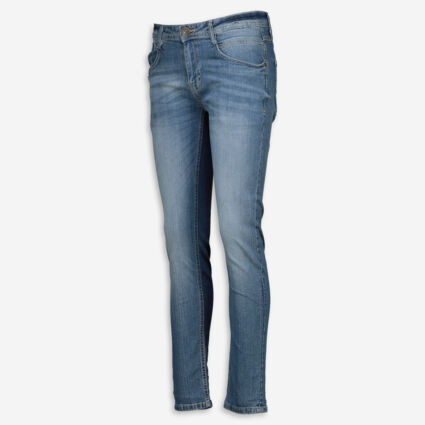 Light Blue Slim Fit Jeans  - Image 1 - please select to enlarge image