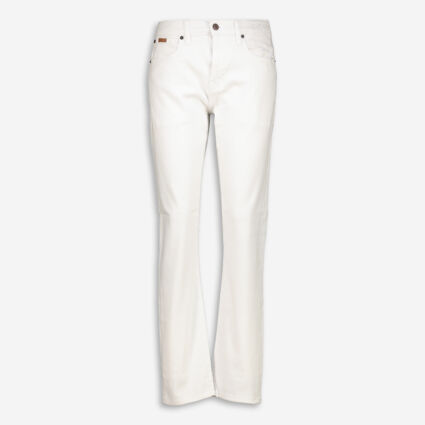 White Slim Fit Denim Jeans - Image 1 - please select to enlarge image