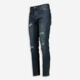 Navy Distressed Slim Jeans - Image 1 - please select to enlarge image