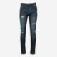 Navy Distressed Slim Jeans - Image 2 - please select to enlarge image