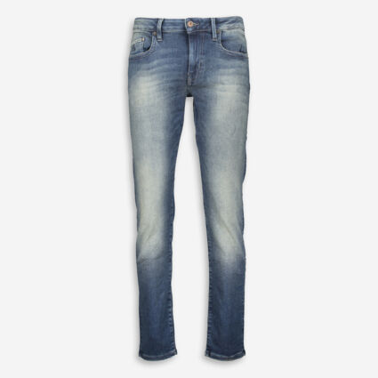 Navy Langhirano Straight Jeans - Image 1 - please select to enlarge image