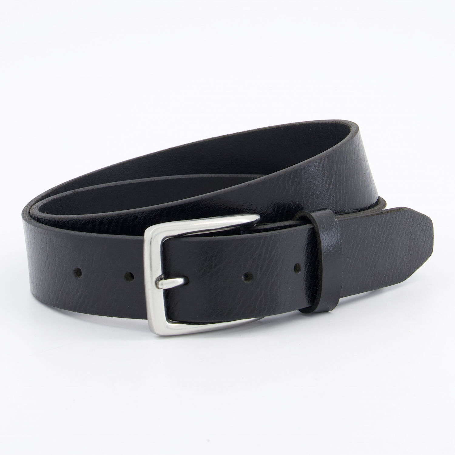 Black Leather Metal Buckle Belt 91cm Black Leather Metal Buckle Belt 91cm