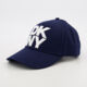 Navy Embroidered Stacked Logo Cap  - Image 1 - please select to enlarge image