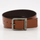 Brown Leather Belt  - Image 1 - please select to enlarge image