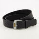 Black Leather Classic Belt - Image 1 - please select to enlarge image
